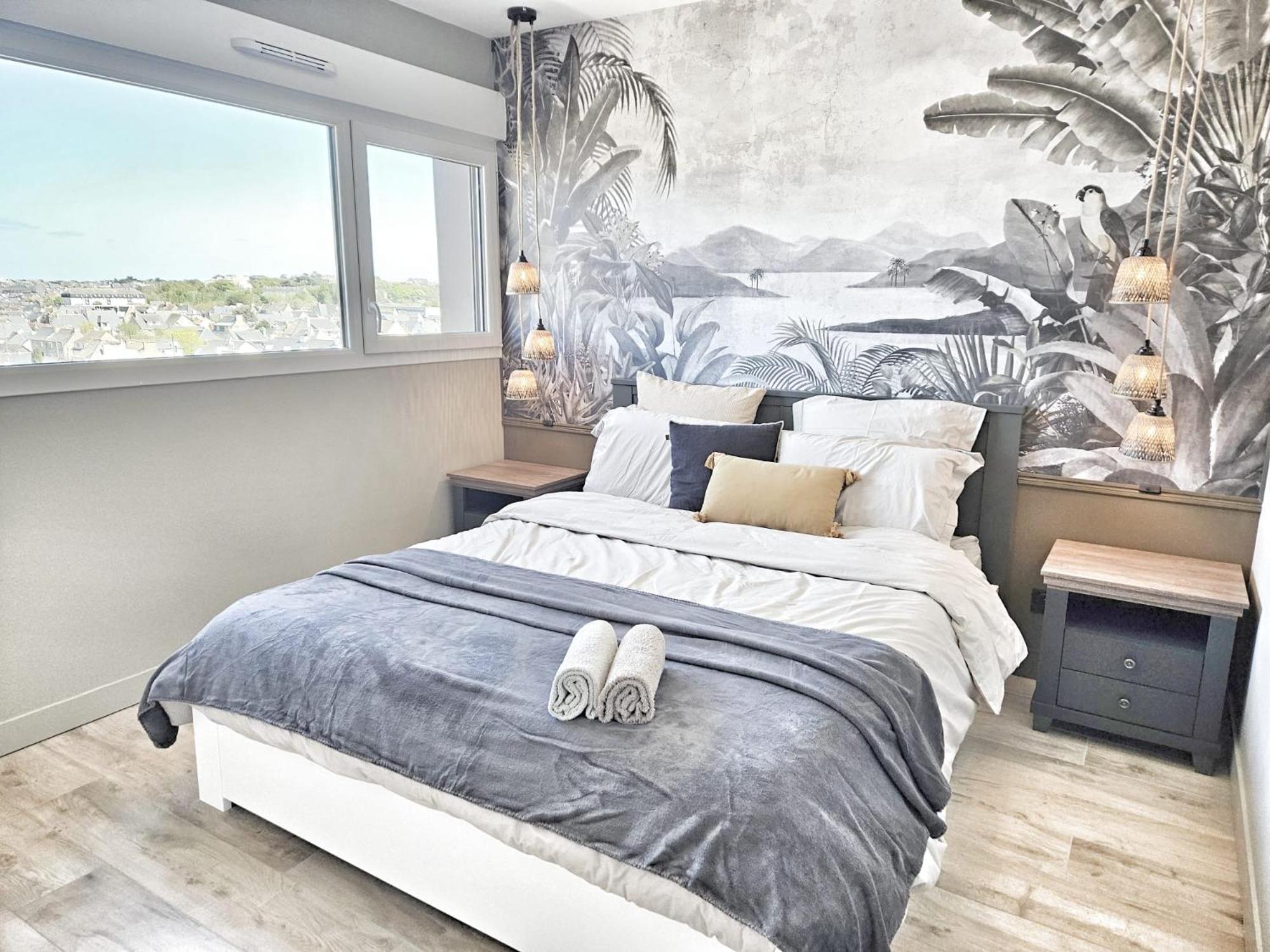 T2 Design Proche Gare/Intra-M/Sillon, Garage Prive Appartement Saint-Malo Buitenkant foto